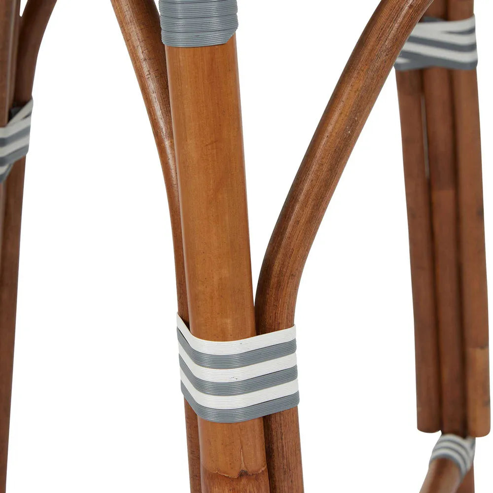 Normandy Rattan Counter Stool Grey