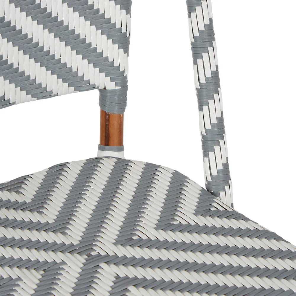 Normandy Rattan Counter Stool Grey