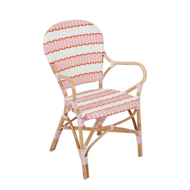 Brighton Rattan Chair Pink
