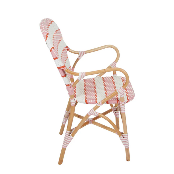Brighton Rattan Chair Pink