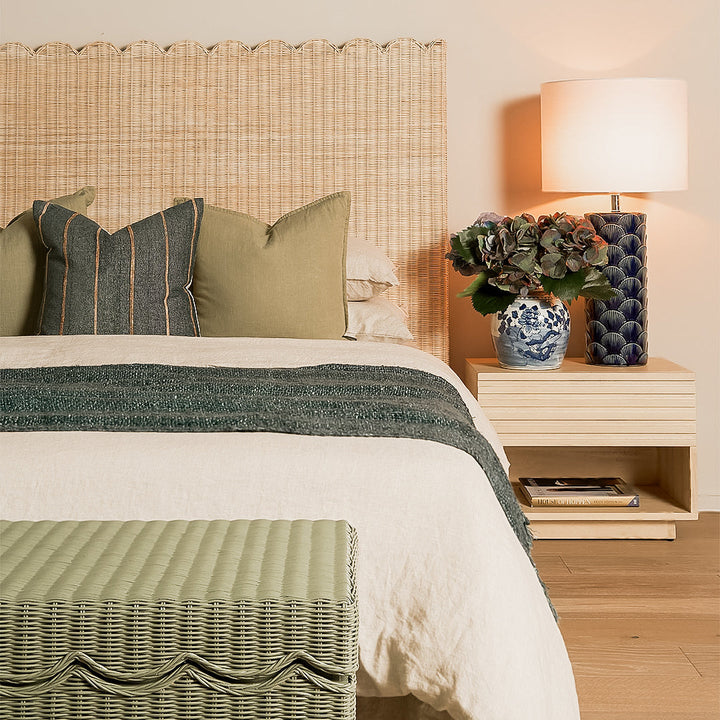 Belle Rattan Queen Bedhead Natural