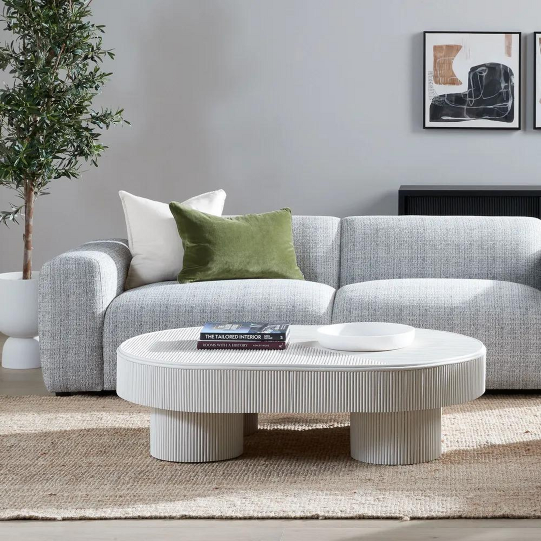 Lumi Sofa 3 Seater Grey Fleck