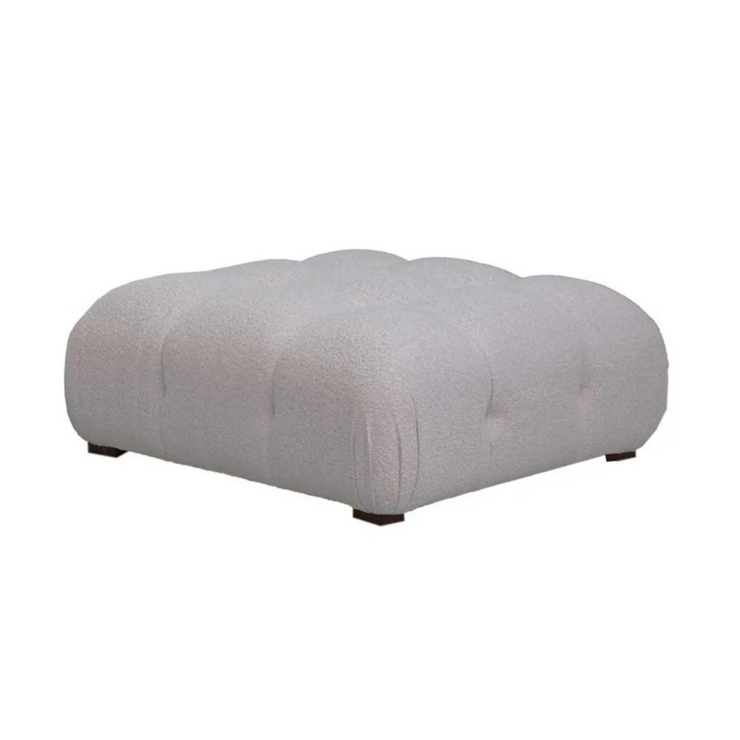 Hugo Sofa Ottoman Stone Boucle