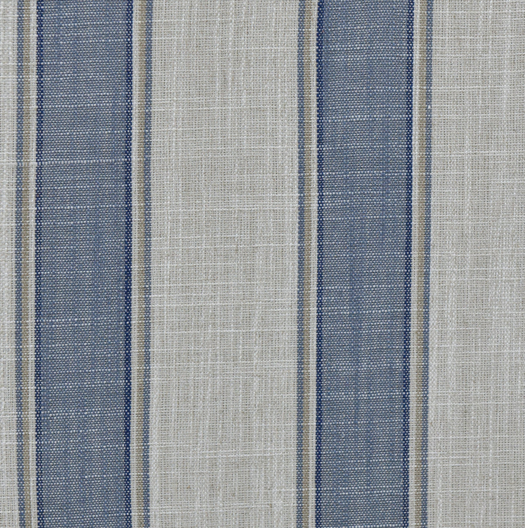 Slip Cover Only - Noosa 2.5 Seat Hamptons Sofa Blue Sky Stripe Linen Blend