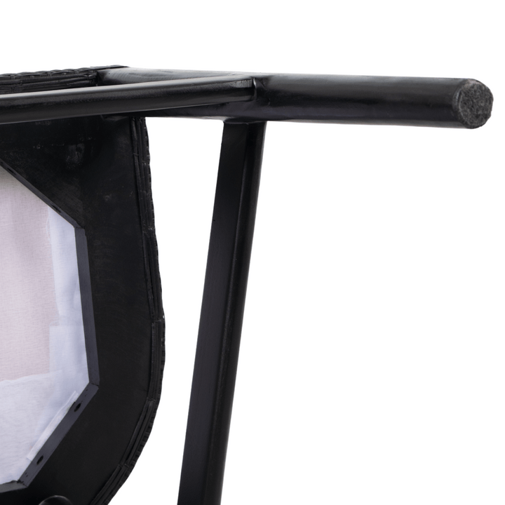 Charlotte Rattan Counter Stool Black