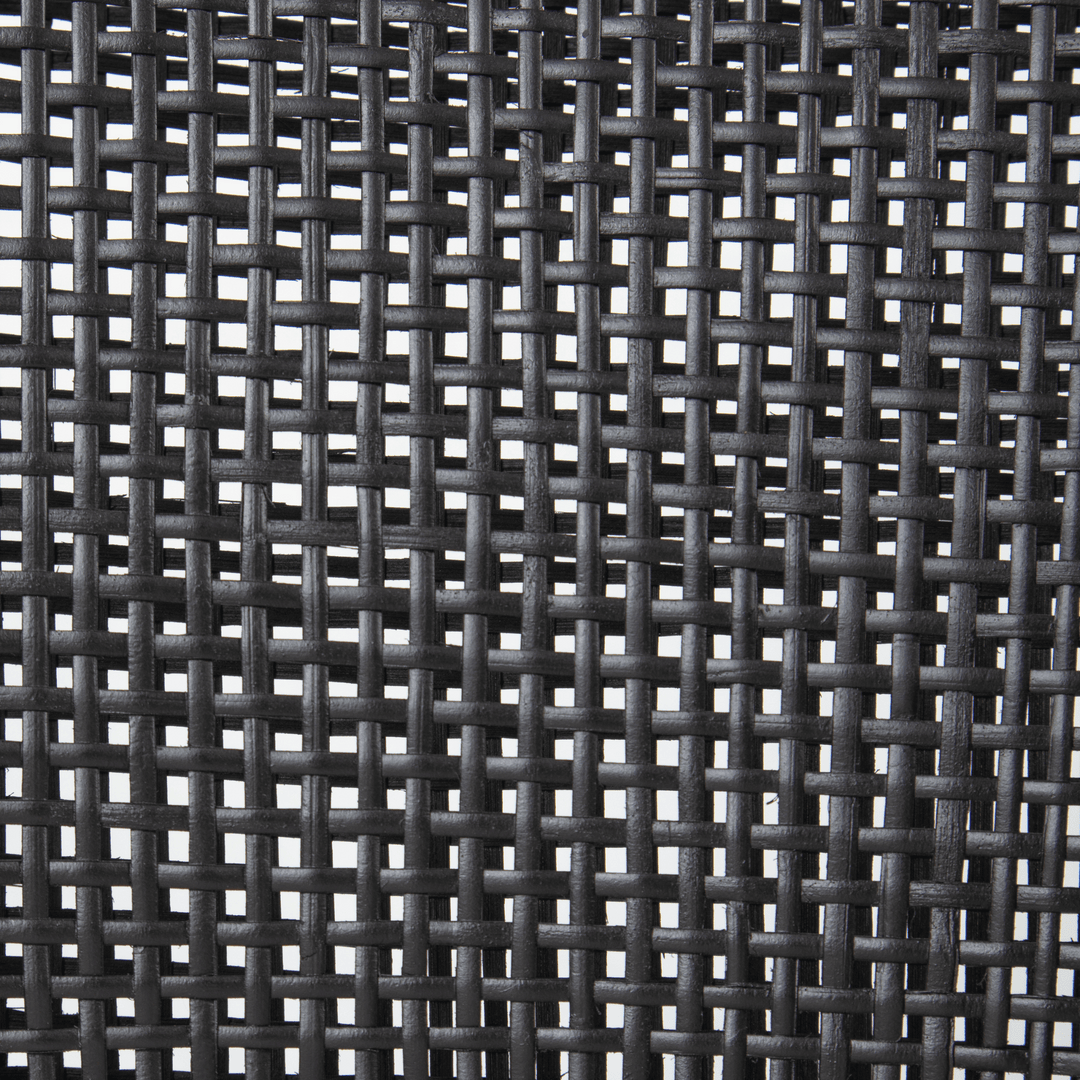 Charlotte Rattan Counter Stool Black