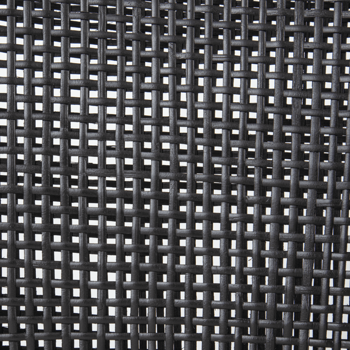 Charlotte Rattan Counter Stool Black