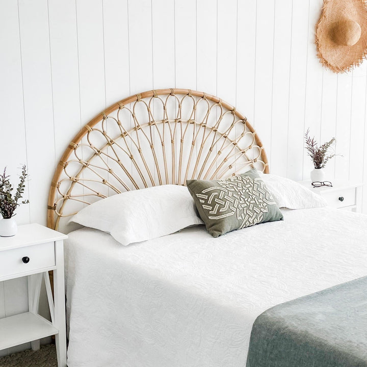 Montego Natural Rattan Queen Bedhead
