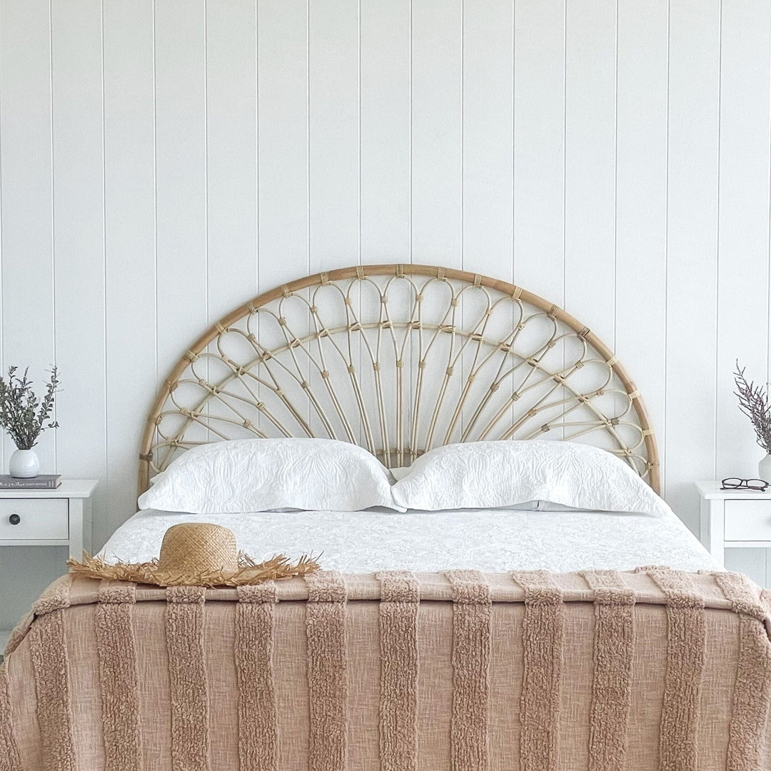 Montego Natural Rattan King Bedhead