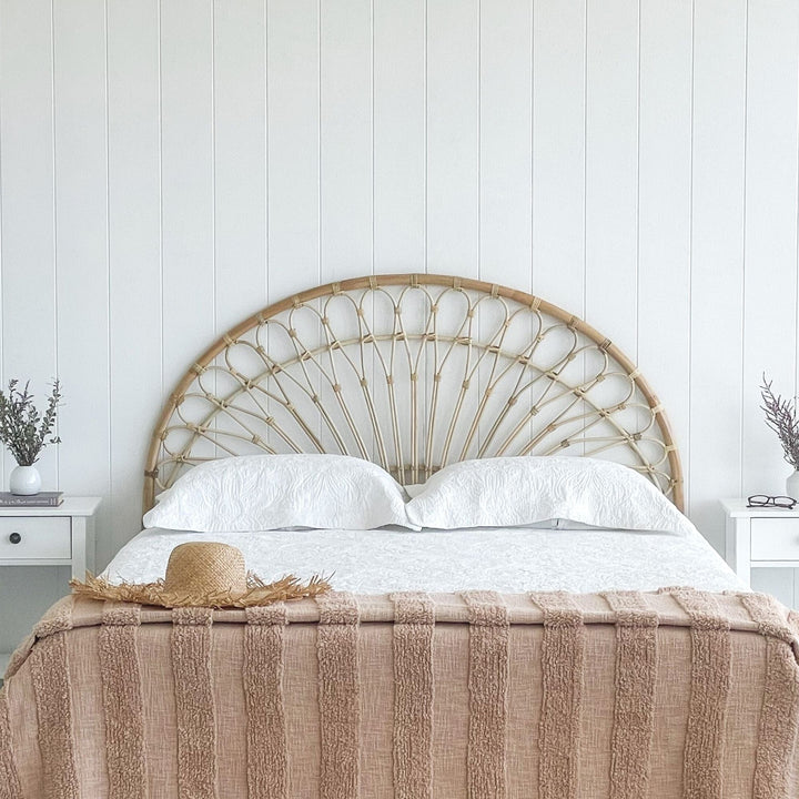 Montego Natural Rattan King Bedhead