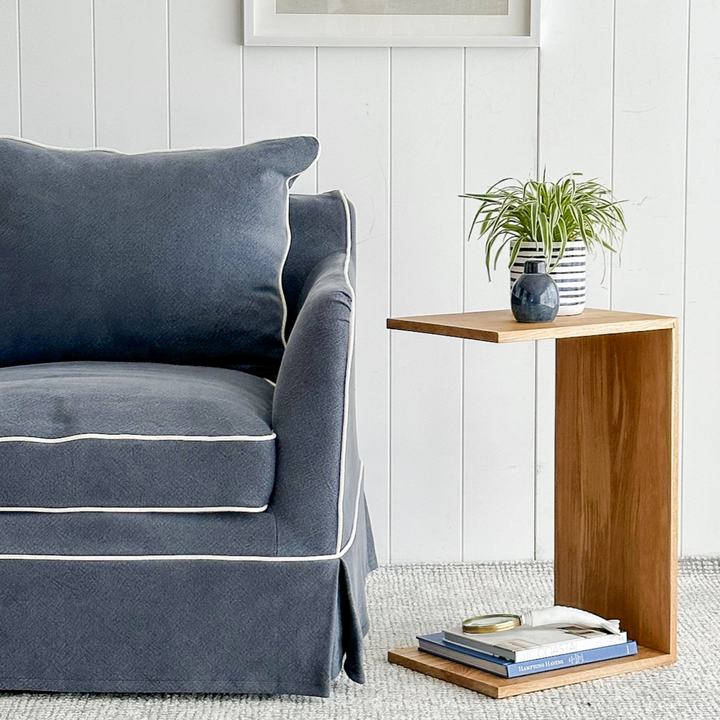 Oslo Oak Lounge Side Table Lacquered Finish