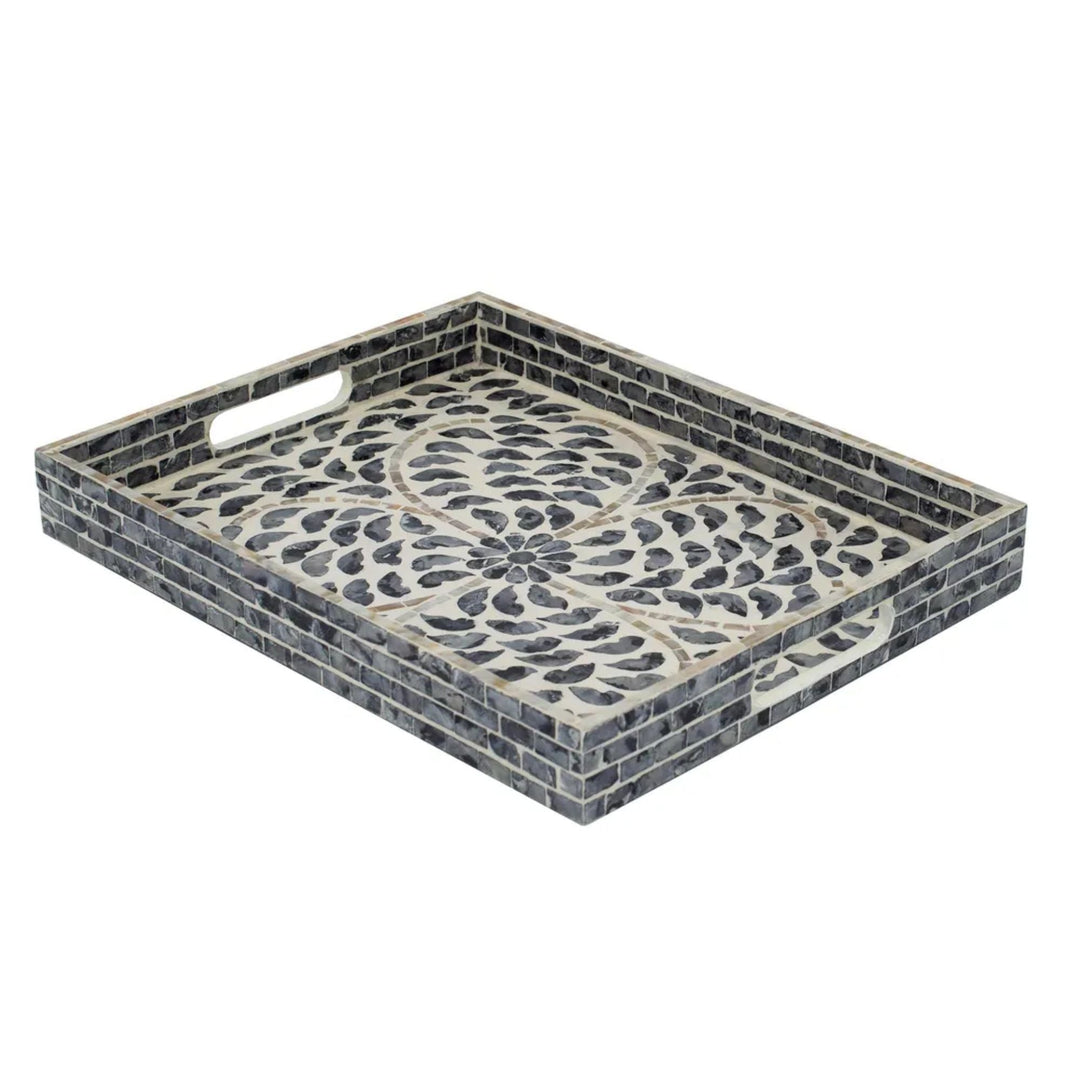 Lanai Monochrome Rectangle Tray