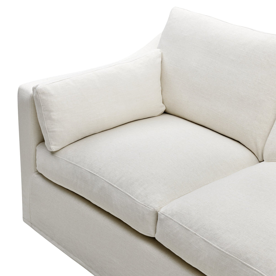 Clovelly 2 Seat Hamptons Sofa Ivory Linen Blend