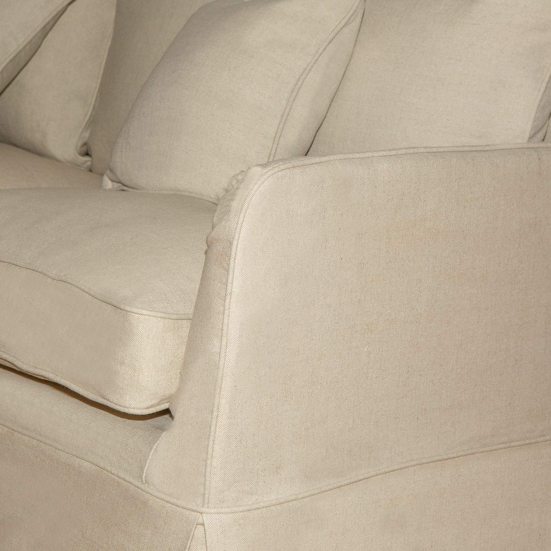 2 Seat Sofa Bed Slip Cover - Noosa Beige