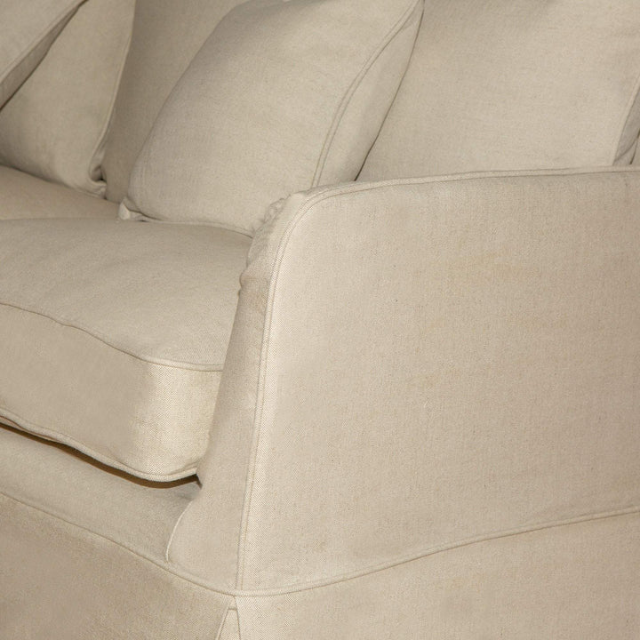 2 Seat Sofa Bed Slip Cover - Noosa Beige